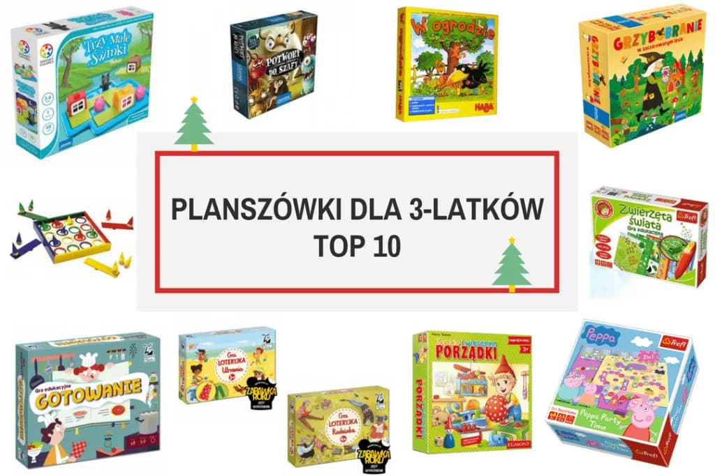 Ranking najlepszych gier planszowych dla 3 latka, które rozweselą malucha